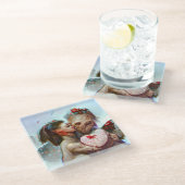 お洒落エイリアンロマンス ガラスコースター (アングル)