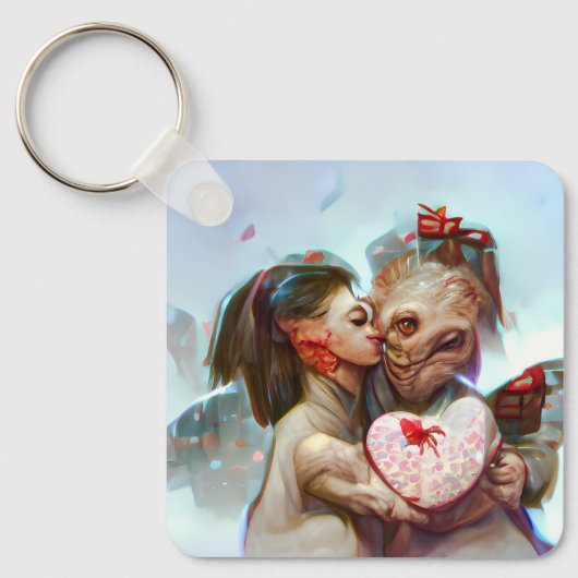 お洒落エイリアンロマンス キーホルダー (正面)