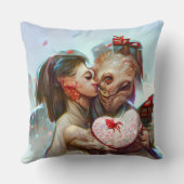 お洒落エイリアンロマンス クッション (裏面)