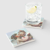 お洒落エイリアンロマンス ストーンコースター (横)