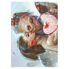 お洒落エイリアンロマンス テーブルクロス