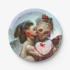 お洒落エイリアンロマンス ペーパープレート