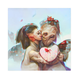 お洒落エイリアンロマンス メタルプリント