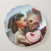 お洒落エイリアンロマンス ラウンドクッション (裏面)