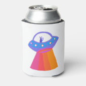 お洒落エイリアンUFOレインボーカスタマイズIT 缶クーラー (缶裏面)