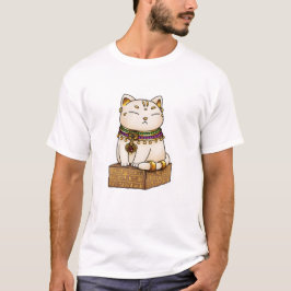 お洒落エジプト猫ゴッド・バステット Tシャツ