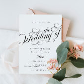 お洒落エレガントスモダン結婚ト 招待状