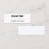 お洒落エレガントデザインモダンプロフェッショナル スキニー名刺 (正面/裏面)