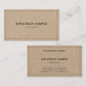 お洒落エレガントモダンプロフェッショナルプレーン 名刺 (正面/裏面)