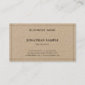 お洒落エレガントモダンプロフェッショナルプレーン 名刺 (裏面)