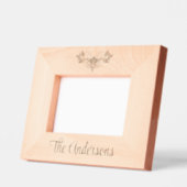 お洒落エレガント レーザー彫刻フレーム (左)