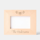 お洒落エレガント レーザー彫刻フレーム (正面)