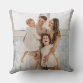 お洒落オーナメントファミリー名写真クリスマス クッション (裏面)