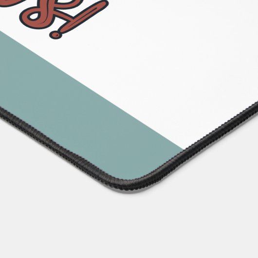 お洒落カウファームハパーソナライズされたウス デスクマット (コーナー)