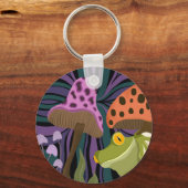 お洒落カエルとキノコ キーホルダー (裏面)