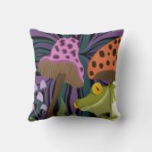 お洒落カエルとキノコ クッション (裏面)