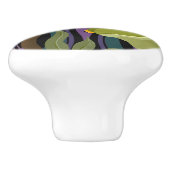 お洒落カエルとキノコ セラミックノブ (側面)