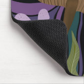 お洒落カエルとキノコ マウスパッド (コーナー)