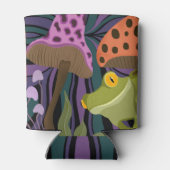 お洒落カエルとキノコ 缶クーラー (裏面)