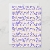 お洒落カクテルドリンクカスタムバースデーパーティー 招待状 (裏面)