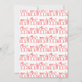 お洒落カクテルドリンクカスタムバースデーパーティー 招待状 (裏面)