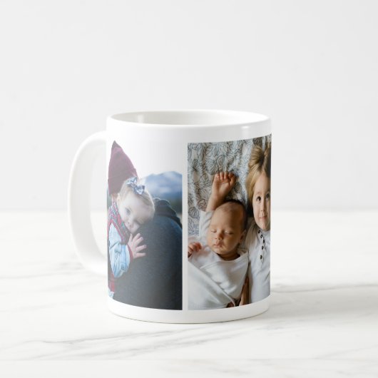 お洒落カスタムパーソナライズされた写真マググ コーヒーマグカップ (正面左)
