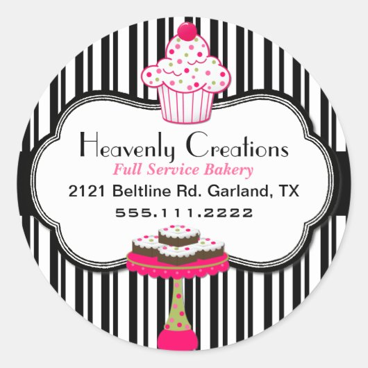 お洒落カスタムベーカリー ラウンドシール (正面)