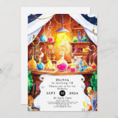 お洒落カスタム誕生日 招待状 (正面/裏面)