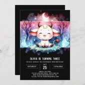 お洒落カスタム誕生日 招待状 (正面/裏面)