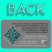 お洒落カスタム黒金属管配管配管工QRコードURL 名刺