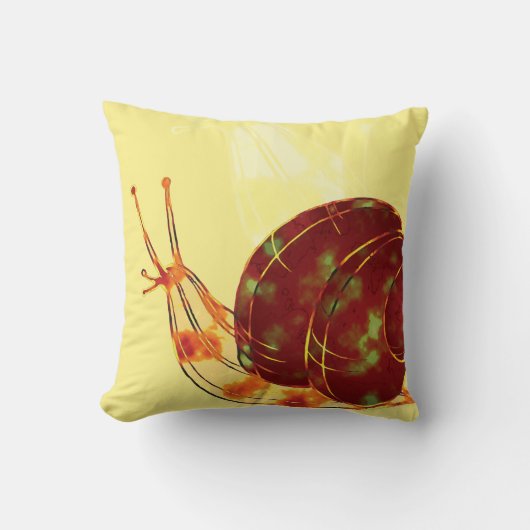 お洒落カタツムリの旅： クッション (正面)