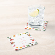 お洒落カラフルおもしろい熱帯フラ結婚ミングル