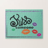 お洒落カラフルキスイラストレーション ジグソーパズル (横)