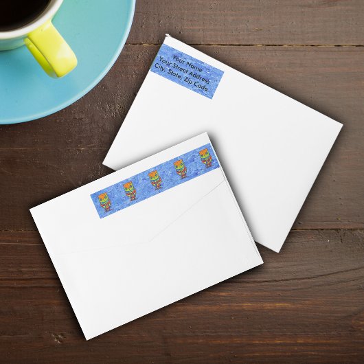 お洒落カラフルファンタジー ラップアラウンドラベル