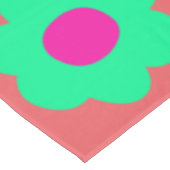 お洒落カラフルフローラレトロ,陽気名門私立校風の テーブルクロス (アングル)