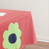 お洒落カラフルフローラレトロ,陽気名門私立校風の テーブルクロス (インサイチュ)