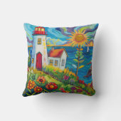 お洒落カラフルフローラ クッション (裏面)