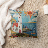 お洒落カラフルフローラ クッション (ブランケット)