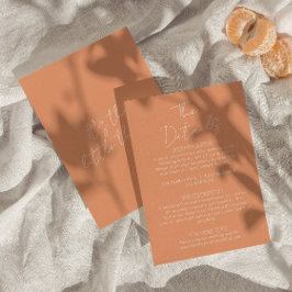 お洒落カラフルモダン結婚レトロ詳細 エンクロージャーカード