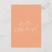 お洒落カラフルモダン結婚レトロ詳細 エンクロージャーカード (裏面)