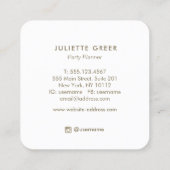 お洒落カラフル紙吹雪 スクエア名刺 (裏面)