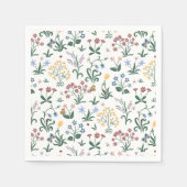 お洒落カラフル結婚花 スタンダードカクテルナプキン (正面)