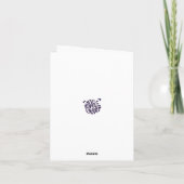 お洒落カラフル絵画羊 カード (裏面)