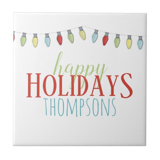 お洒落カラフル聖降誕祭 タイル (正面)