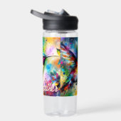お洒落カラフル鳥パーソナライズされた ウォーターボトル (右面)