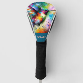 お洒落カラフル鳥パーソナライズされた ゴルフヘッドカバー