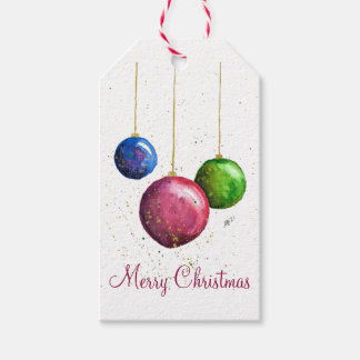 お洒落カラフルChristmas Bables ギフトタグ
