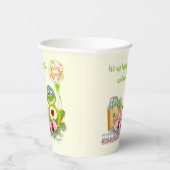 お洒落ガエル赤ちゃんシャワー紙カップ 紙コップ (右)