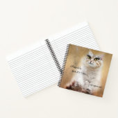 お洒落ガーリーおもしろいCat Notebook ノートブック (内部)
