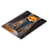 お洒落キツネウッドランドファンタジーアートノート ノートブック (左側)